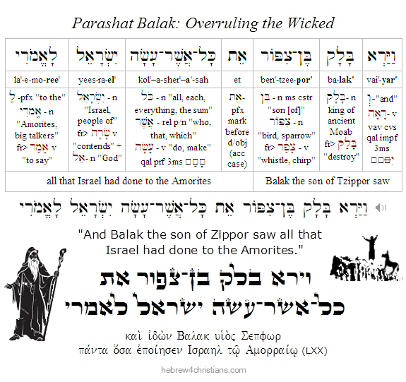 Numbers 22:2a Hebrew Lesson