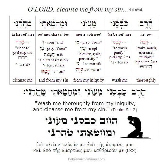 Psalm 51:2 Hebrew Analysis